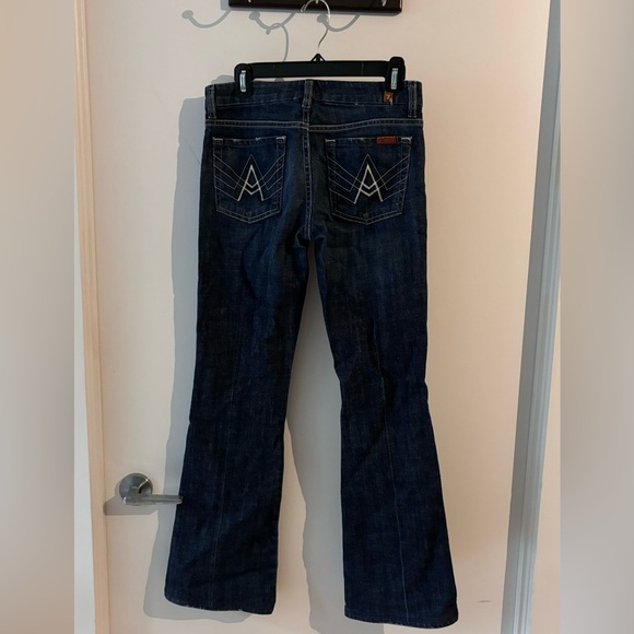 Vintage 2000s 7 For All Mankind low rise, flare jeans size 27 - Picture 3 of 5
